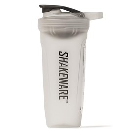 Protein Shaker Bottle - 850 ml - Snap Fit Stirrer for Clump-Free Shakes - Leak-Proof BPA-Free Gym Shaker with Measuring Scale for Fitness and Everyday Use - Clear