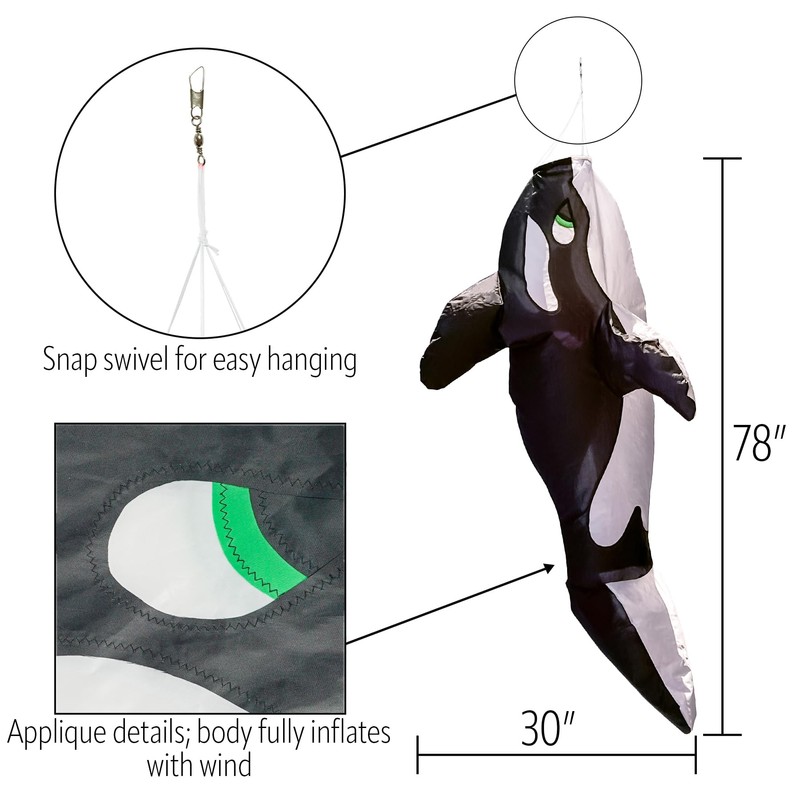 In the Breeze 5231 — Orca Big Breeze Windsock™ —