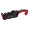 Knife Sharpener Diamond Black Ergonomic Multifunctional Adjustable 3 Stages Kitchen