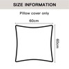 Sungeek Set of 2 Soft Chenille Cushion Covers 60x60cm Square