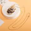 Mecool Three Layer Pendant Necklace Long Statement Pendant Necklace Long