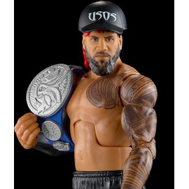 Mattel WWE Jimmy USO Top Picks Elite Collection Action Figure, Articulation & Life-Like Detail, Interchangeable Accessories, 6-In