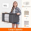 Lifewit 95L Clothes Storage Bags, Foldable Storage Box Moving Bags