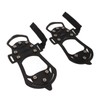 1pair Ice Cleats 10 Teeth Rubber Stainless Steel Foldable Anti