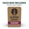 Starbucks VIA Instant Coffee—Dark Roast Coffee—Italian Roast—100% Arabica—1 box (50