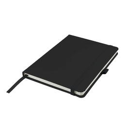 Savvy Bee Premium A5 Notebook New Lined Hardback Journal with Pen Loop, 196 Page, Elastic Closure and Ribbon Marker Notepad Note Book Notes Pad (Black)