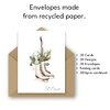 30 Eco Friendly Traditional Christmas Cards with Envelopes