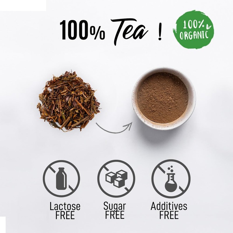 ORIGEENS Organic Japanese Hojicha Tea Powder - Organic Hojicha Powder