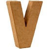 Country Love Crafts 4-inch/ 10cm 3D Letter V Papier Mache,