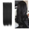 S-noilite Clip in Hair Extensions 26" Straight 3/4 Full Head