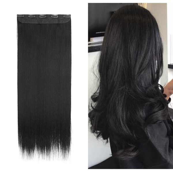 S-noilite Clip in Hair Extensions 26" Straight 3/4 Full Head