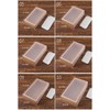 10Packs Rectangle Kraft Paper Box with PVC Window For Wedding