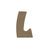 Letter L, 8cm x 6mm GOMILLE ECO MDF