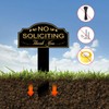 No Soliciting Sign for House with Stake 7 x 3.5