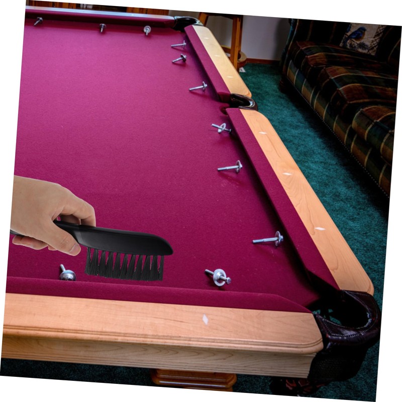 iplusmile Ergonomic Wooden Handle Pool Table Brush Nylon Bristle Cleaning