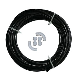 YZMSZ 1/4 Inch O.D. tube Lenght 100Ft (30m) black RO Water Filter Tubing PE,Use with Reverse Osmosis Systems, Drinking Water Filters, Liquid Dispensers,Coffee Machine,Ice Maker.