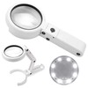 Magnifying Glass LED 5X 11X Magnification Magnifier Lens Adjustable for