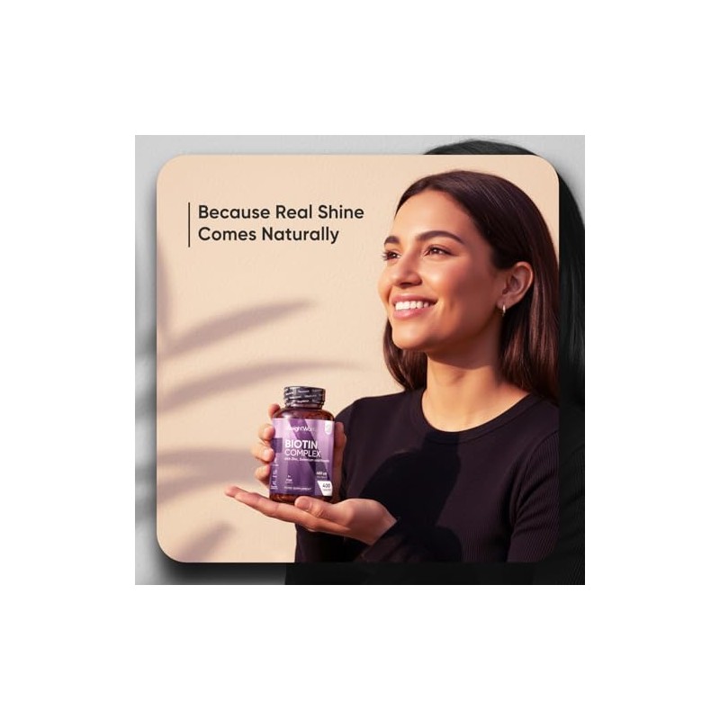 Biotin Tablets with Keratin, Zinc & Selenium - 400 Tablets