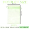 100pk Light Green Organza Gift Bags,10x15cm Small Organza Favor Bags,Wedding