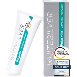OnlySmile Toothpaste with Silver – Optimal Daily Teeth Cleaning for Sensitive Teeth & Gums – Highly Effective Caries Protection, Anti-Plaque, Strengthens Enamel & Ensures Fresh Breath