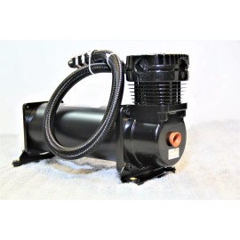 RC Concepts AIR RIDE COMPRESSOR TRAIN HORN LOWRIDER BAGS SUSPENSION BLACK 12V 200PSI 480