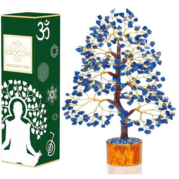 Lapis Lazuli Tree - Crystal Tree - Chakra Tree of Life - Gemstone Tree - Feng Shui Tree - Money Tree - Chakra Decor - Crystal Gift - Healing Crystals - Spiritual Gift - Home Decor - Positive Energy