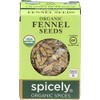 Spicely Organic Fennel Seeds Whole 0.30 Ounce ecoBox Certified Gluten Free