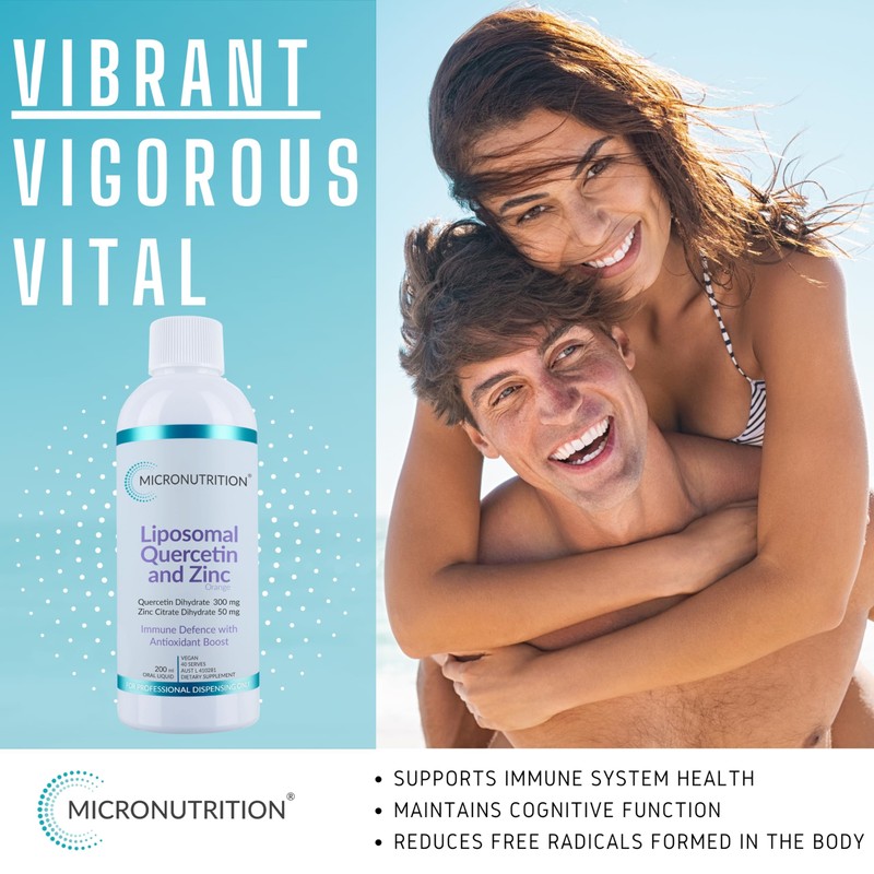 Liposomal Quercetin & Zinc Supplement 200ml Oral Liquid – Advanced