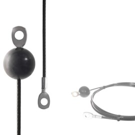 Drahtseile24 Sheathed Steel Cable for Fitness Equipment with Eyelets