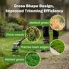 YWTESCH String Trimmer Line, 0.095'' x 0.5lbs Cross Weed Eater