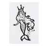'Mermaid Princess' Temporary Tattoo - Water Resistant, Skin-Safe, Non-Toxic Transfer