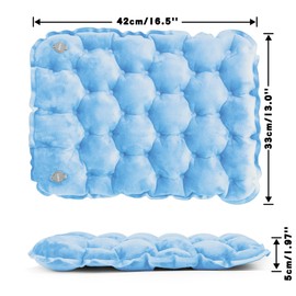 EULANT Inflatable Lightweight Soft Velvet Office Chair Cushion Padded,Comfortable Portable Travel Air Cushion for Dining Chair Home Office Airplane Seats