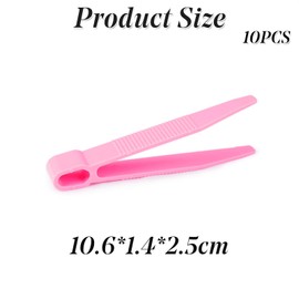 Plastic Tweezers 10 Pcs Colorful for Kids' Crafting, Fine Motor Skills, Sorting & Counting DIY