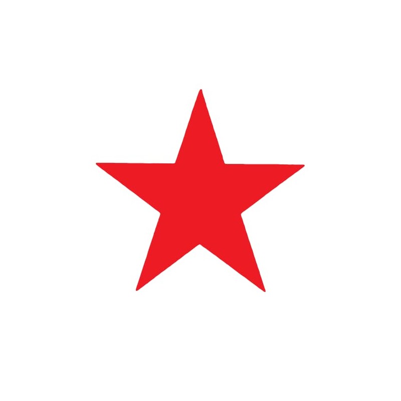 SuperStickers Pre-Inked Stamper for Marking - Red Star Design,Small