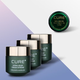 Kim Jeong-moon Aloe Cure 4X Hydra Relief Cream Extreme 3 main product + 1 mini / 3 moisturizing cream 50g / 김정문알로에 큐어 4X 하이드라 릴리프크림 익스트림 본품3개+미니1개/보습크림 50g 3개