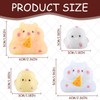 SSKHE 4pcs Taba Squishy Kit ,Includes One White And Yellow