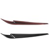 Pair Left Right Headlight Eyebrow Car Light Eyelids Carbon Fiber