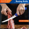 DRAGON RIOT 6 Inch Boning Knife, Flexible Curved Blade Processing
