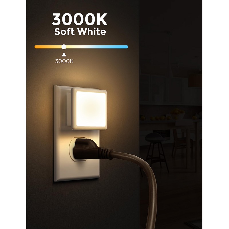 L LOHAS LED Night Lights Plug into Wall 2-Pack, 0.3W