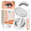 LASHVIEW Magnetic Eyelashes with Applicator,Reusable Soft Magnetic Eyelashes Natural Look,