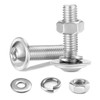Dayalo Screw Set, 10 Pieces M5 x 30 mm Rounded