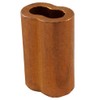 Loos Cableware SL2-1.5 Plain Copper Duplex Oval Crimping Sleeve Set