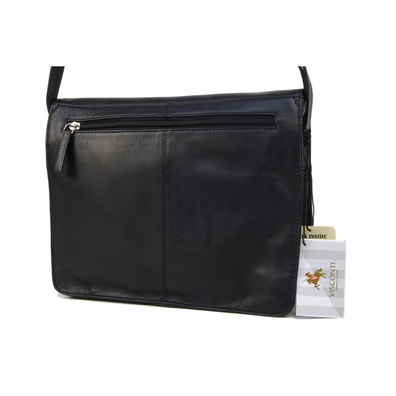 VISCONTI - Women's Medium Leather Cross Body Bag - Office
