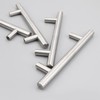 AcbbMNS 20Pcs Silver Kitchen Cabinet Handles 96mm Hole Center, Brushed