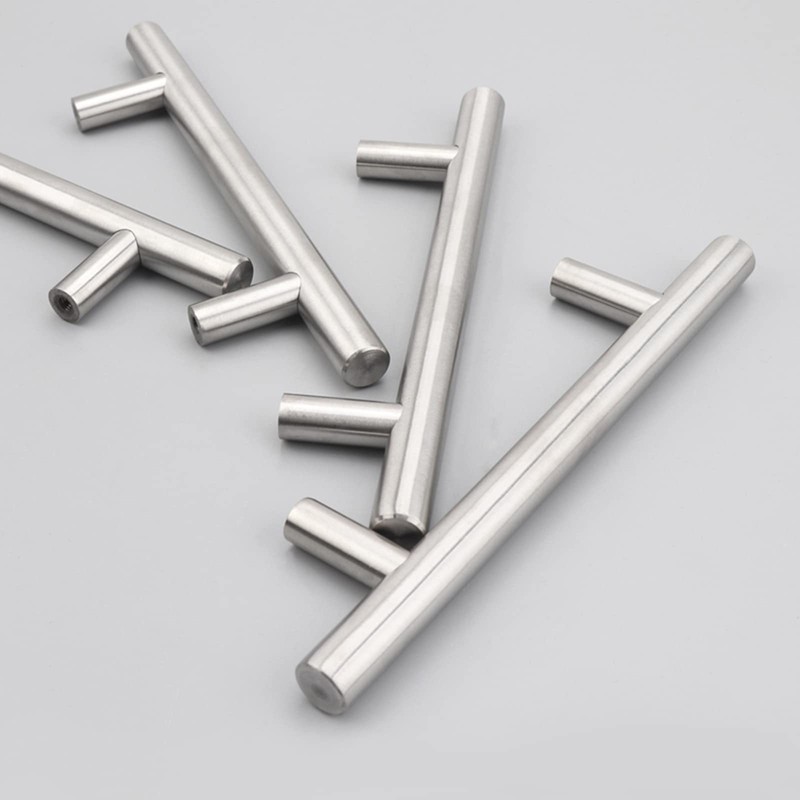AcbbMNS 20Pcs Silver Kitchen Cabinet Handles 96mm Hole Center, Brushed