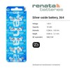 Renata 364 SR621SW Batteries - 1.55V Silver Oxide 364 Watch