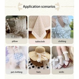 4 Yard 11 cm Embroidery Cotton Lace Ribbon Lace Trim Vintage Decorative Ribbon Trim Lace Ribbons Lace Fabric Lace Trimmings for DIY Crafts Sewing Wedding Decoration Craft Decoration, Navy Blue