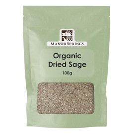 Organic Dried Sage 100g by Manor Springs Organic