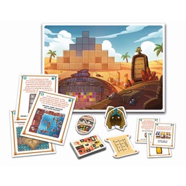 Clementoni Galileo Escape Games - Treasure Hunt in Ancient Egypt, Board Game for Puzzles with Clue Cards, Family Game from 8 Years, 59334 11.2 x 15.6 x 3.2 cm
