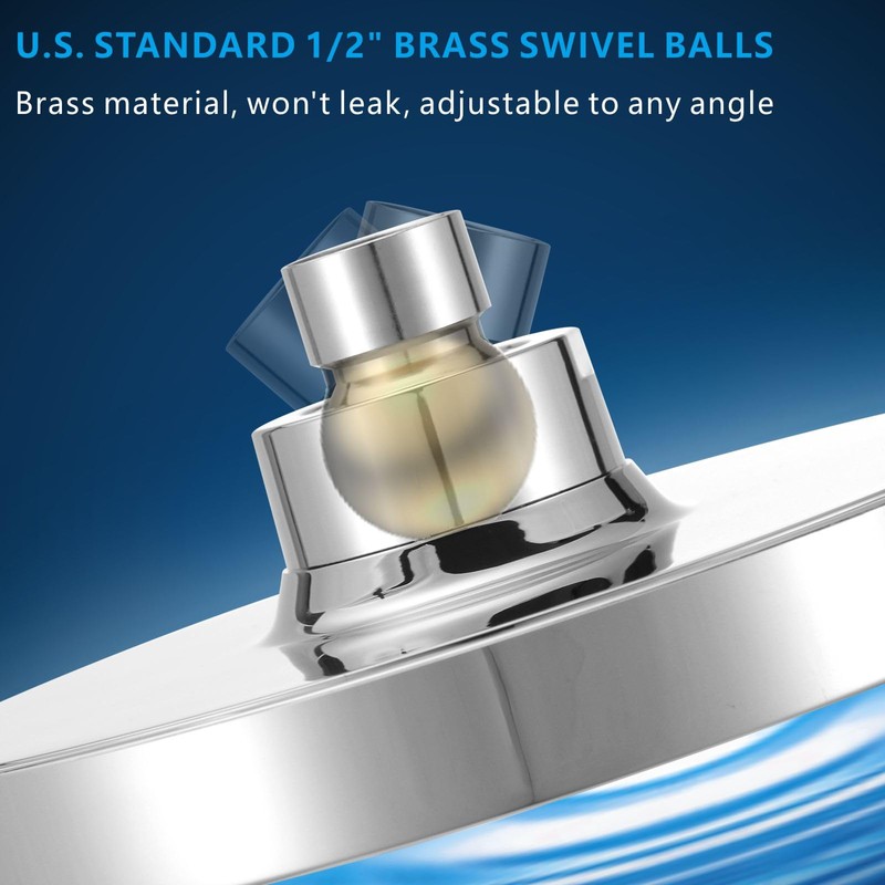 Nuodan High Pressure Rain Shower Head - High Flow Rainfall